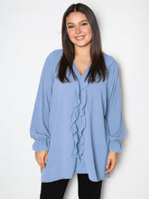 Skjorte med flæse front